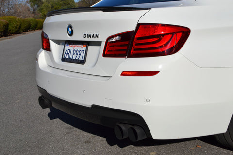Dinan 11-16 BMW 550i (F10) Free Flow Axleback Exhaust System - Black Tips - D660-0036-BLK