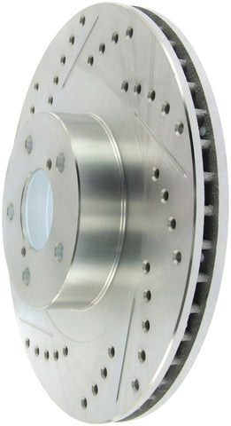 StopTech Select Sport 03-08 Subaru Forester Sport Slotted and Drilled Left Front Rotor - 227.47018L