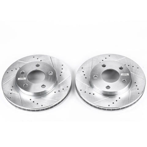Power Stop 04-05 Chevrolet Classic Front Evolution Drilled & Slotted Rotors - Pair - AR8256XPR