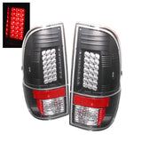 Spyder Ford Super Duty 08-15 LED Tail Lights Black ALT-YD-FS07-LED-BK - 5003898