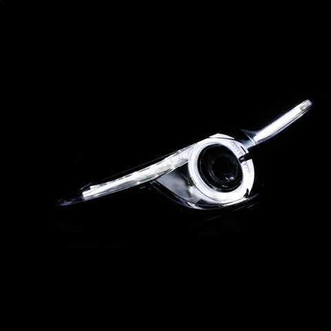 ANZO Projector Headlights With Halo Black w/Amber 14-17 Mazda 3 - 121522
