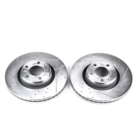 Power Stop 05-11 Audi A6 Front Evolution Drilled & Slotted Rotors - Pair - EBR831XPR