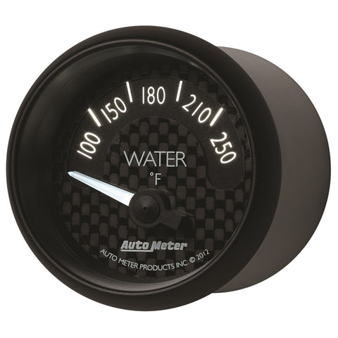 Autometer GT Series 52mm Short Sweep Electronic 100-250 Deg F Water Temperature - 8037