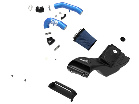 aFe 21-22 Ford F-150 Raptor V6-3.5L(tt) Momentum XP Cold Air Intake System - Blue w/ Pro 5R Filter - 50-30072RL