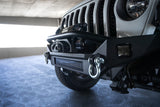 DV8 Offroad 18-23 Jeep Wrangler JL / 20-23 Jeep Gladiator JT FS-7 Mid-Width Winch Front Bumper - FBJL-07