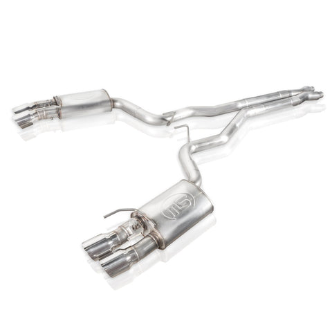 Stainless Works 18+ Ford Mustang GT Redline Cat-Back Performance Connect X-Pipe w/ Active Valves - M18CBXPCV