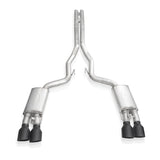 Stainless Works 2020 Ford GT500 Redline Catback H-Pipe Exhaust Factory Connect - Black Tips - GT500CBHFCRB