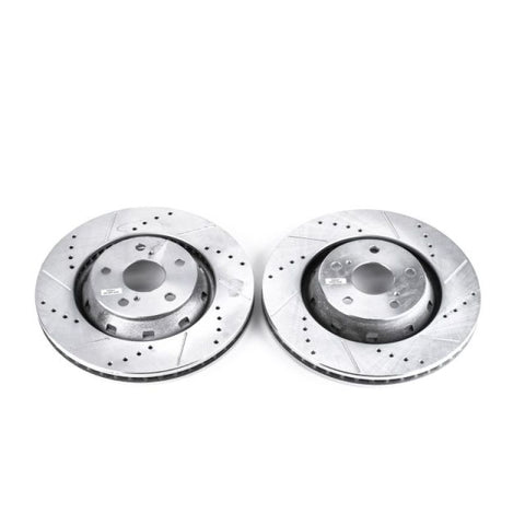 Power Stop 09-16 Toyota Venza Front Evolution Drilled & Slotted Rotors - Pair - JBR1390XPR