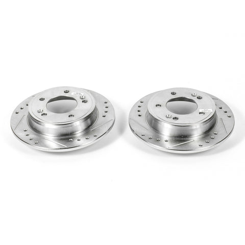 Power Stop 11-19 Hyundai Elantra Rear Evolution Drilled & Slotted Rotors - Pair - JBR1563XPR