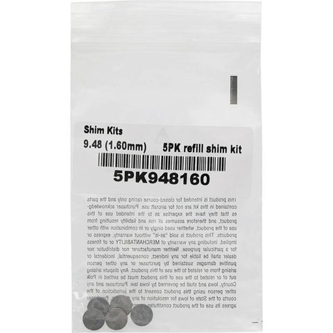 Hot Cams 04-08 400 DVX/02-16 CRF 450 R 1.600mm Shim Kit - 5 Pack - 5PK948160