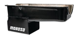 Moroso 80-85 Chevrolet SBC (w/Passenger Side Dipstick) Wet Sump 7qt 9.5in Steel Oil Pan - Black - 20165