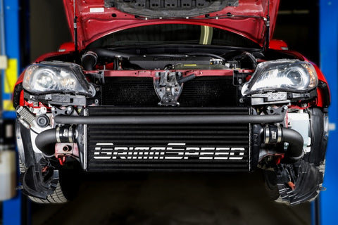 GrimmSpeed 2008-2014 Subaru STI Front Mount Intercooler Kit Black Core / Black Pipe - 090254