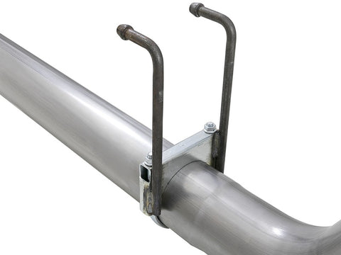 aFe Power 15-16 Ford F250/F350 6.7L Diesel Rebel XD 4in 409 SS DPF-Back Exhaust System - Pol Tips - 49-43121-P