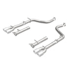 MagnaFlow Axle-Back, SS, 2.5in, Quad Split Rear 3.5in Tip 2015 Dodge Challenger R/T 5.7L - 19210