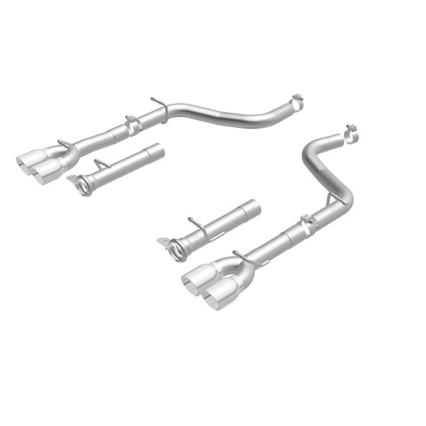 MagnaFlow Axle-Back, SS, 2.5in, Quad Split Rear 3.5in Tip 2015 Dodge Challenger R/T 5.7L - 19210