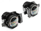 Raxiom 18-23 Jeep Wrangler JL Axial Series 9-In Angel Eye LED Headlights- Blk Housing (Clear Lens) - J177416