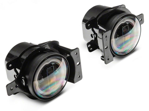 Raxiom 18-23 Jeep Wrangler JL Axial Series 9-In Angel Eye LED Headlights- Blk Housing (Clear Lens) - J177416