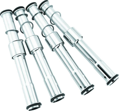 S&S Cycle 2017+ M8 Models Pushrod Cover Kit - Chrome - 106-1340