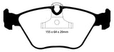 EBC 04-06 BMW X3 2.5 (E83) Yellowstuff Front Brake Pads - DP41552R