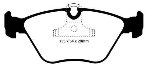 EBC 04-06 BMW X3 2.5 (E83) Yellowstuff Front Brake Pads - DP41552R