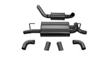 Corsa 18+ Jeep Wrangler JL 2.5in Dual Rear Turn Down Exit Black Touring Axle-Back Exhaust - 21015BLK