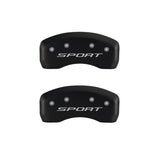 MGP 4 Caliper Covers Engraved front & Rear 2015/Sport Red finish silver ch - 10241SSPTRD