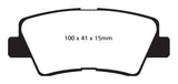 EBC 09-11 Hyundai Azera 3.3 Ultimax2 Rear Brake Pads - UD1313