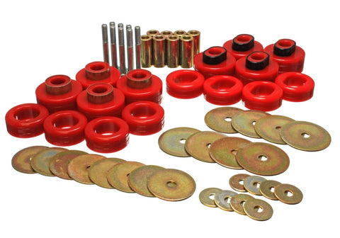 Energy Suspension Cab Mount Set - Club Cab - Red - 5.4115R
