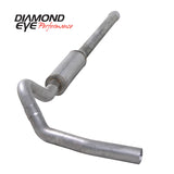 Diamond Eye KIT 4in CB SGL MFLR RPLCMENT PIPE AL CHEVY/GMC 6.6L 2500/3500 2006-2007.5 - K4122A-RP