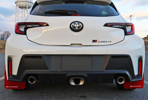 Rally Armor 23-26 Toyota GR Corolla Red UR Mud Flap w/Black Logo - MF89-UR-RD-BLK