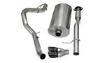 Corsa 2007-2009 Chevrolet Avalanche 6.0L V8 3in Cat-Back Single Side w Twin 4in Black Pro-SeriesTips - 14246BLK