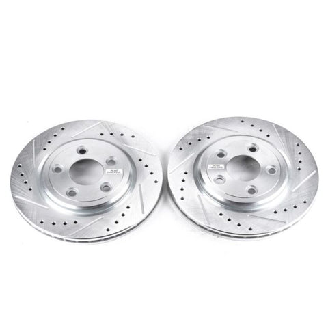 Power Stop 02-05 Ford Thunderbird Rear Evolution Drilled & Slotted Rotors - Pair - AR8162XPR