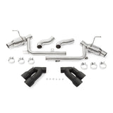 Mishimoto 2016+ Chevrolet Camaro SS Quad-Tip Pro Axle-Back Exhaust w/ Black Tips - MMEXH-CAM8-16AQTPBK