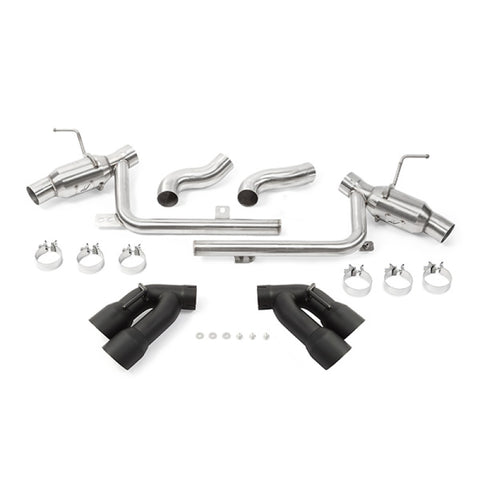 Mishimoto 2016+ Chevrolet Camaro SS Quad-Tip Pro Axle-Back Exhaust w/ Black Tips - MMEXH-CAM8-16AQTPBK