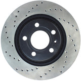 StopTech 04-09 Audi S4 Rear Right Drilled Rotor - 128.33088R