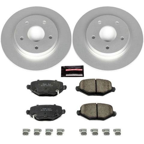 Power Stop 12-16 Chrysler Town & Country Rear Z17 Evolution Geomet Coated Brake Kit - CRK6544