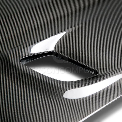 Anderson Composites 15-16 Dodge Challenger Hellcat Carbon Fiber Hood - AC-HD15DGCHHC-OE