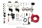 Wilwood Tandem Remote M/C Kit w L/H Bracket & Prop Valve - 1in Bore Ball Burnished - 261-14251-P