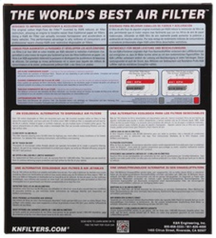K&N Replacement Air Filter 12 -13 VW Golf VII 1.2L/1.4L / 12-13 Polo GT 1.4L / 13 Audi A3 1.4L - 33-3004