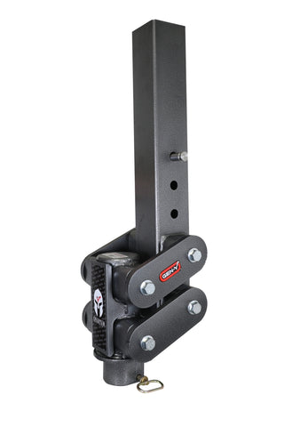 Gen-Y Spartan Torsion-Flex 2.5in Offset 4in SQ Tube Gooseneck 2-5/16in Coupler Standard Height - GH-7052