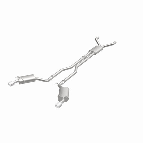 MagnaFlow Cat-Back Stainless Dual Split Rear Exit 4in Polished Tips 11-15 Chevy Camaro 3.6L V6 - 15353