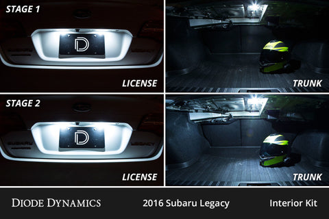 Diode Dynamics 15-19 Subaru Legacy Interior LED Kit Cool White Stage 1 - DD0541