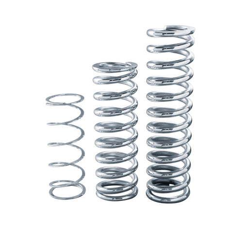 QA1 1-7/8in ID Spring - 10in Length x 95lbs/in - Chrome Plated - 10SM095