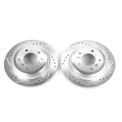 Power Stop 09-16 BMW Z4 Rear Evolution Drilled & Slotted Rotors - Pair - EBR1229XPR