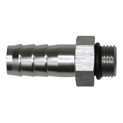 DeatschWerks 6AN ORB Male to 1/2in Male Triple Barb Fitting (Incl O-Ring) - Anodized DW Titanium - 6-02-0511