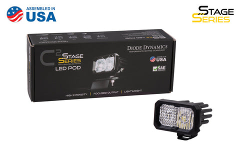 Diode Dynamics Stage Series 2 In LED Pod Sport - White Combo Standard ABL Each - DD6388S
