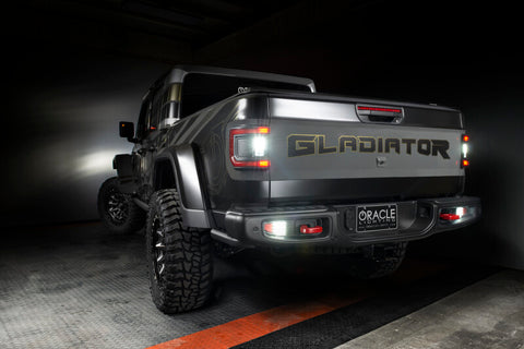 Oracle Jeep Gladiator JT Rear Bumper LED Reverse Lights w/ Plug & Play Harness - 6000K - 5881-504