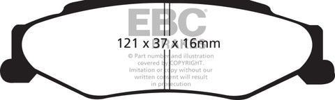 EBC 03-04 Cadillac XLR 4.6 Bluestuff Rear Brake Pads - DP51160NDX