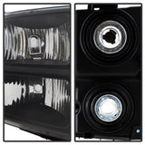 xTune GMC Sierra 07-13 Crystal Headlights Black HD-JH-GSIE07-AM-BK - 9034749