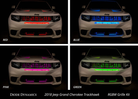 Diode Dynamics RGBW Grille Strip Kit 4pc Multicolor - DD0445
